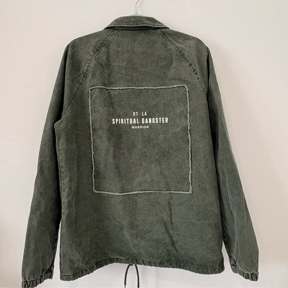 #326 SPIRITUAL GANGSTER Retail $200 Rare DT LA Warrior Jacket - Picture 6 of 13